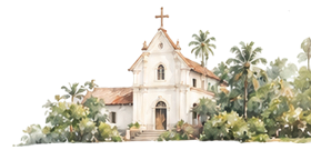 Kerala church illustration